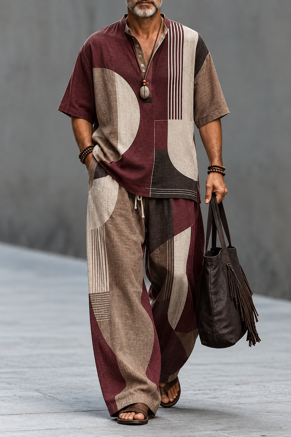 Earth Harmony Printed Shirt & Pants Set